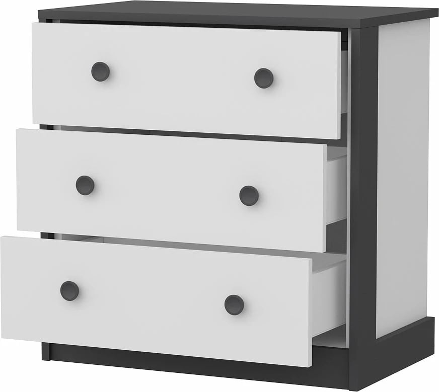 Konsolë Skye Decor, e bardhë, antracit