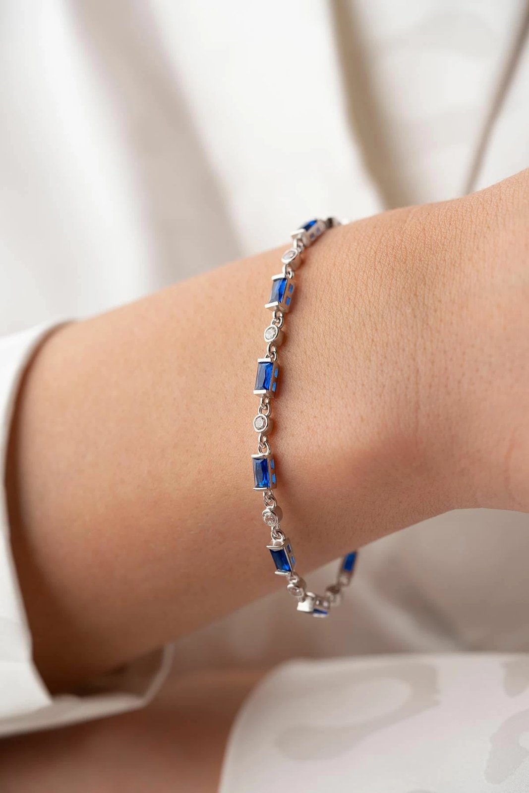 Byzylyk argjendi Jumeon, ngjyrë argjendi dhe kaltër, NRZ1000341