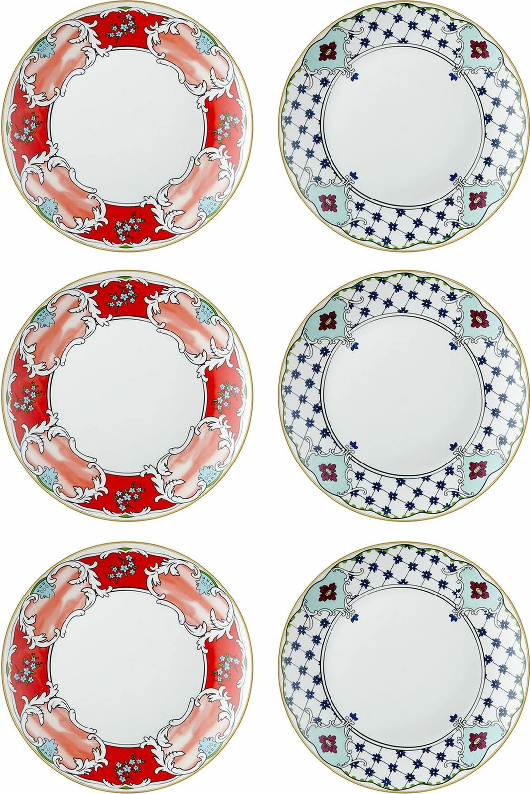 Set pjatash për ëmbëlsira (6 copë), Hermia, DNR0057