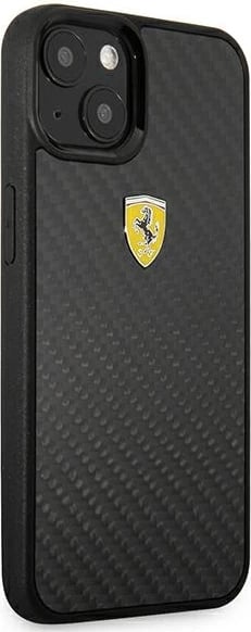 Mbështjellës Ferrari On Track për iPhone 13 mini, hardcase, karbon i zi