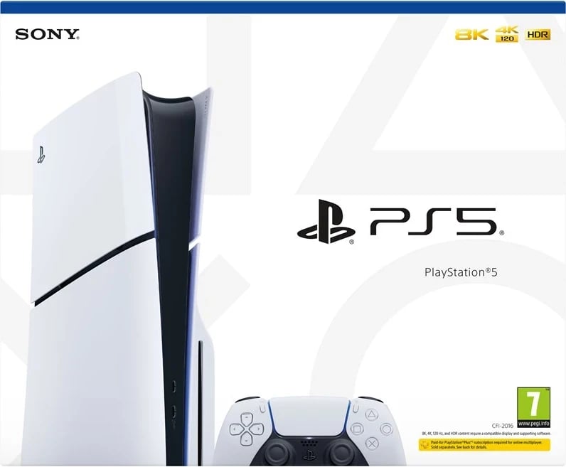 Konsolë Sony PlayStation 5 Slim, e bardhë