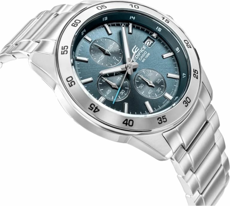 Orë dore për meshkuj CASIO, argjendtë/blu