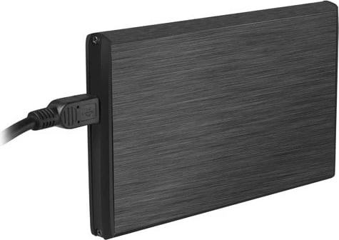 Kasë Natec Rhino NKZ-0448 për hard disk 3.5", USB 3.0, Alumini, E zezë