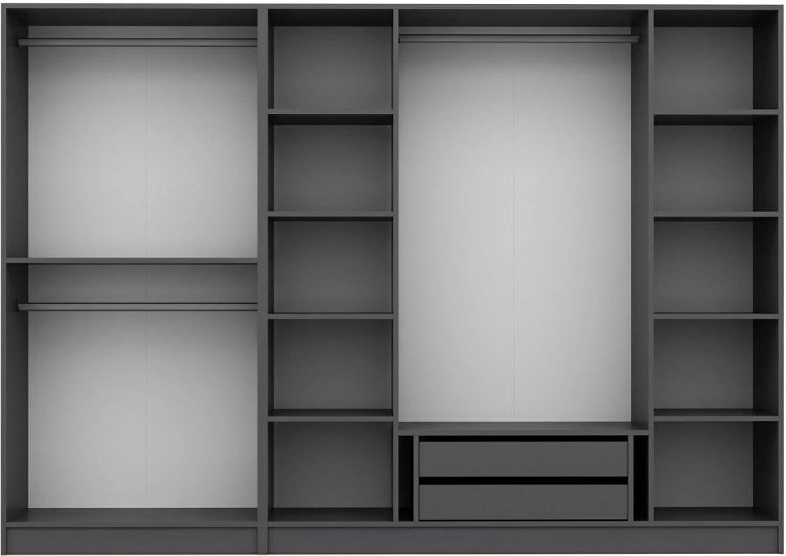 Dollap Hanah Home, ngjyrë antracit, Kale - 4939, 270x190x52 cm