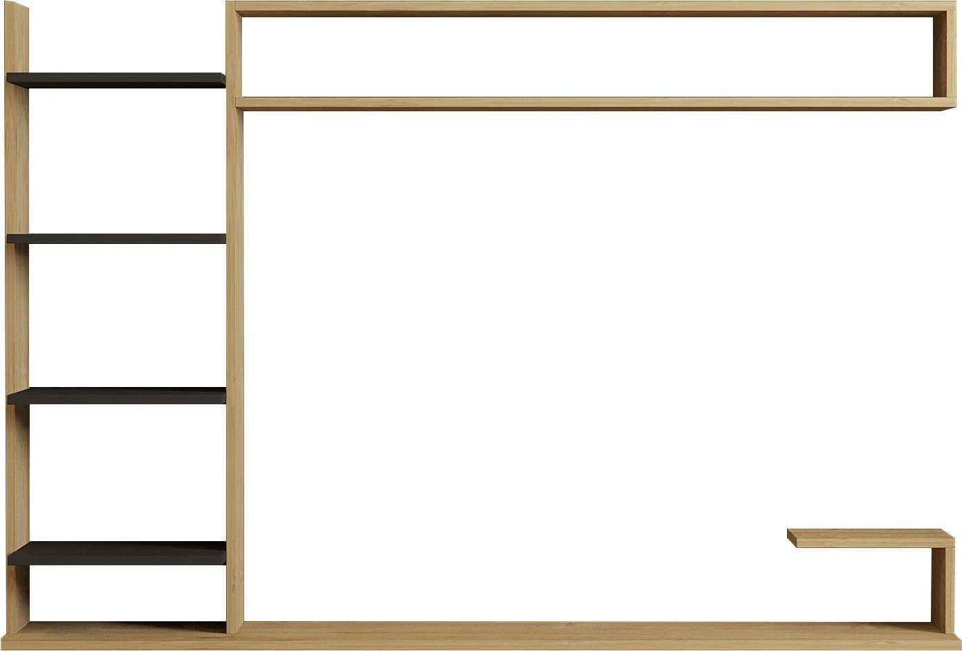 Kënd TV Hanah Home, ngjyrë safir dhe antracit, stil skandinav, 180x121.8x29.6cm