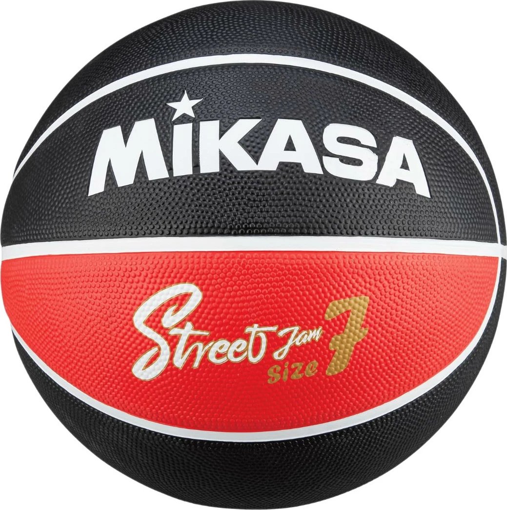 Top basketbolli Mikasa, i zi dhe i kuq