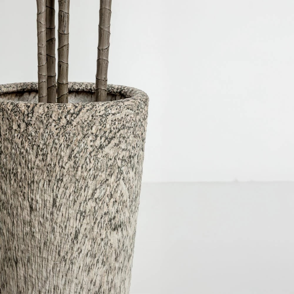 Set vazo KANCHE, 2 copë, qeramikë, bezhë-e zezë, 32x32x53cm