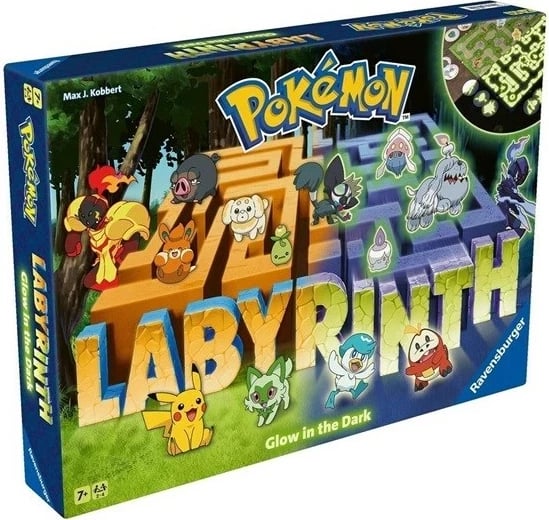 Lojë tavoline Labyrinth Pokémon që ndriçon në errësirë