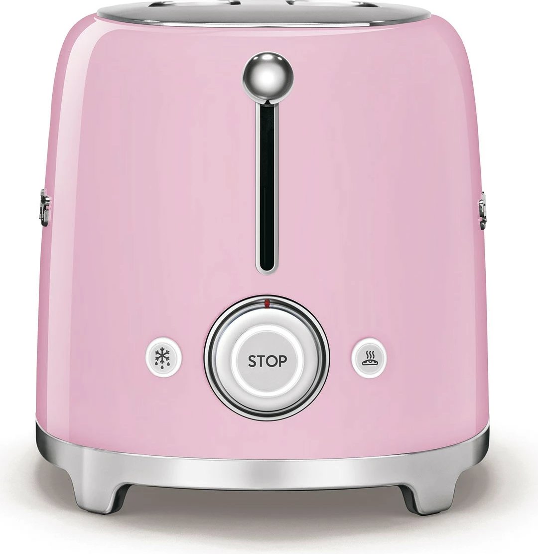 Tostier SMEG 50's Style, 4 feta, rozë