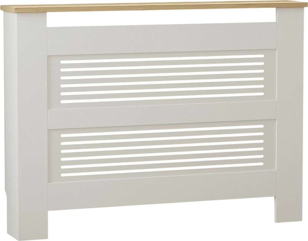 Kapak radiatorësh Skye Decor, ngjyrë lis safir dhe e bardhë