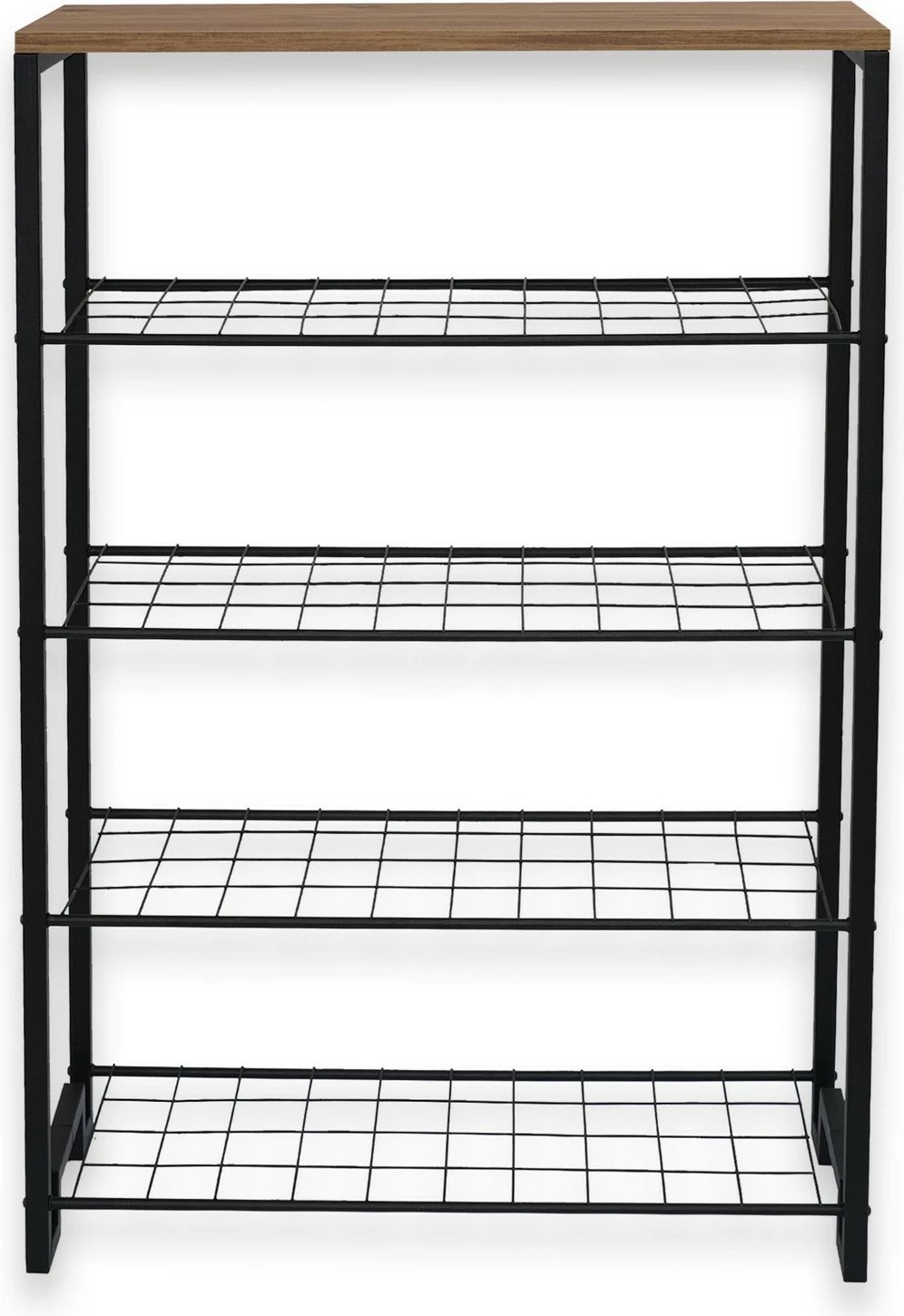 Dollap këpucësh Hanah Home, Nancy, ngjyrë Atlantic Pine dhe e zezë