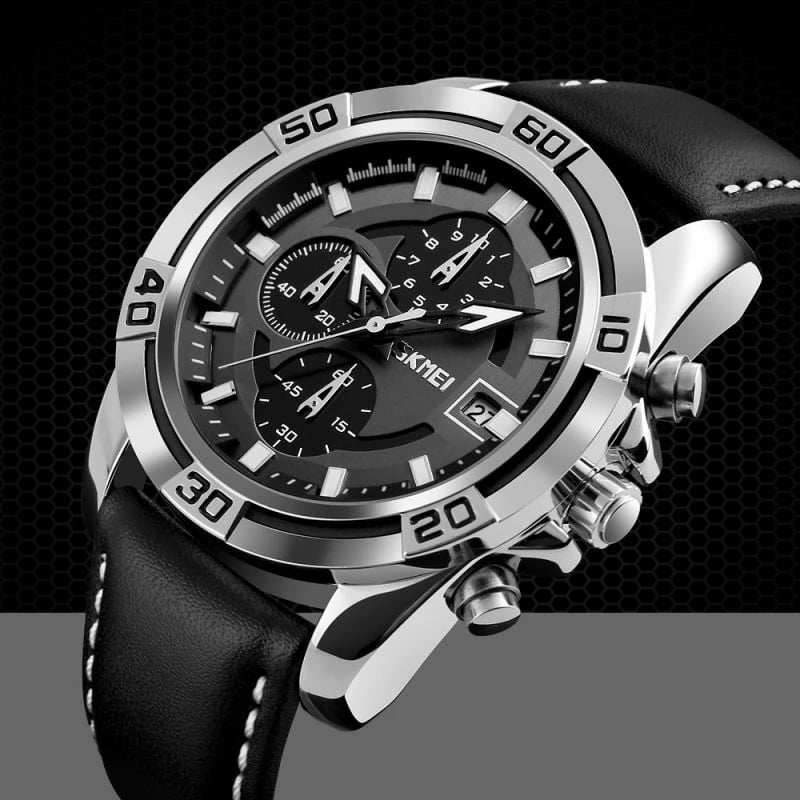 Orë dore për meshkuj Skmei, e zezë