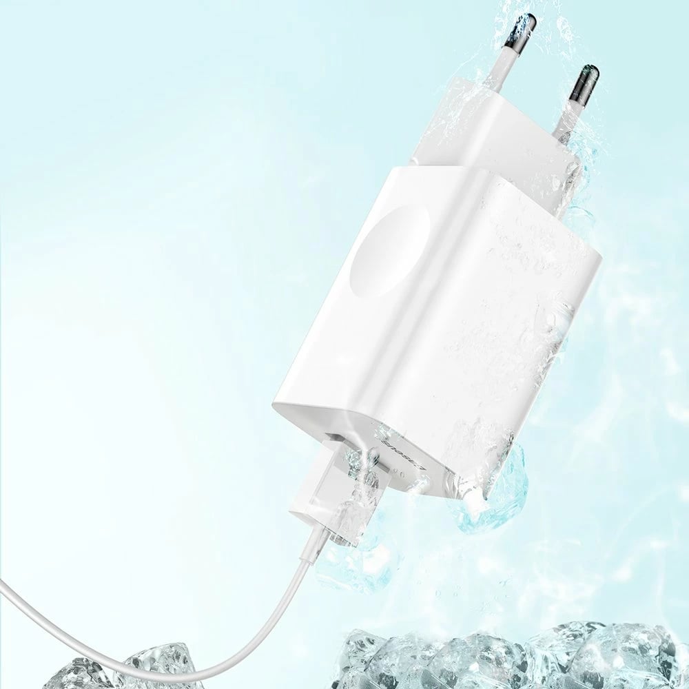 Karikues rrjeti Baseus CCALL-BX02, USB-A, 24W, QC 3.0, Bardhë