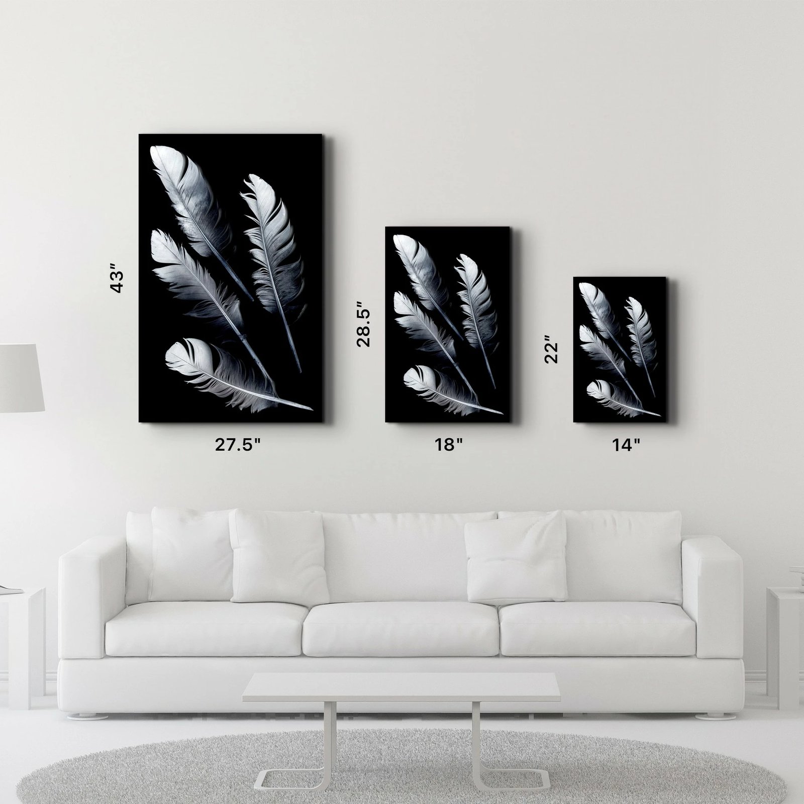 Pikturë dekorative prej xhami të temperuar Wallity, CAM-3045, 46x72cm