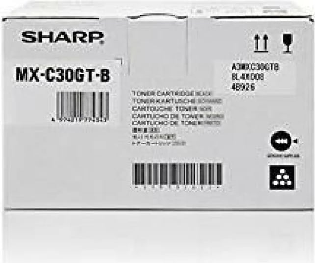 Toner Sharp MX-C30GT-B (MXC30GTB/MXC30GTK) rendiment 5,500–8,800 faqe, i zi