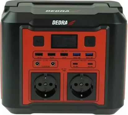 Stacion portativ energjie DEDRA DEZS0300, 20000 mAh, 500 W, Kuq
