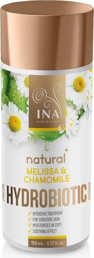 Locion për fytyrë INA ESSENTIALS Hydrobiotic Intensive Soothing Care Melissa & Chamomile për femra, 150ml