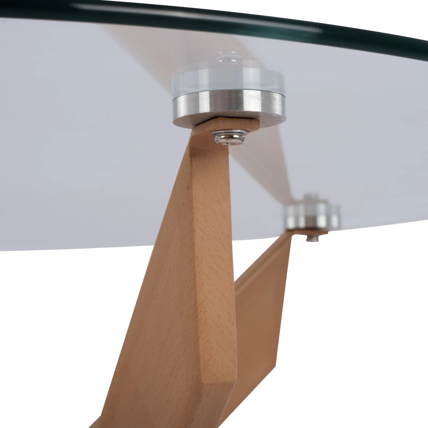 Tavolinë ngrënieje e rrumbullakët, këmbë metali, xham i kalitur, Φ120x75H cm, FH8733.02