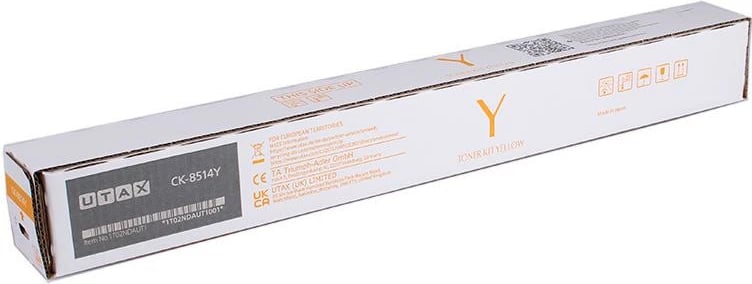 Toner, Utax, CK-8514Y/CK8514Y (1T02NDAUT1), rendiment deri 24,000 faqe, e verdhë