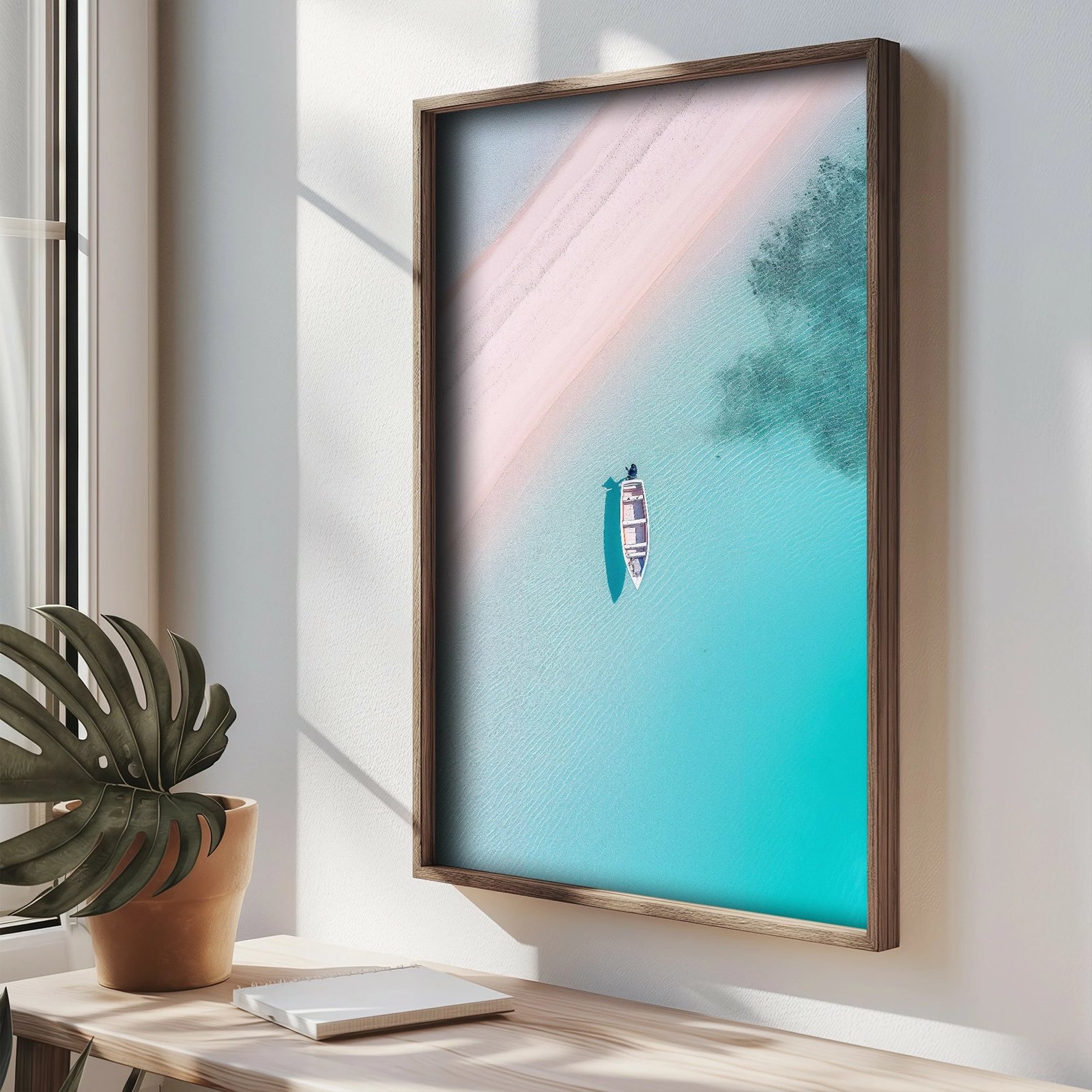 Pikturë dekorative me kornizë MDF, Wallity, TUN114-XL, shumëngjyrëshe, 50x70x3.5cm