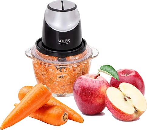 Grirës kuzhine, Adler AD 4082, tas qelqi 1.2L, 4 tehe inoksi, 2 shpejtësi, 300W