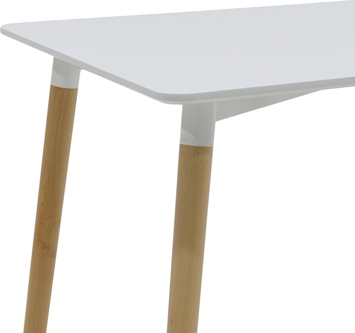 Set tavolinë me karrige Gaston, e bardhë, tavolinë Natali, e bardhë, 120x80x76cm, 5 copë