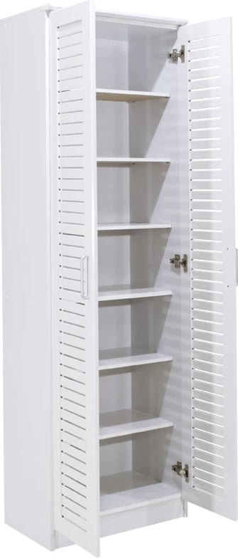 Dollap këpucësh Sante 21 palë ngjyrë e bardhë e errët 60x37x183cm