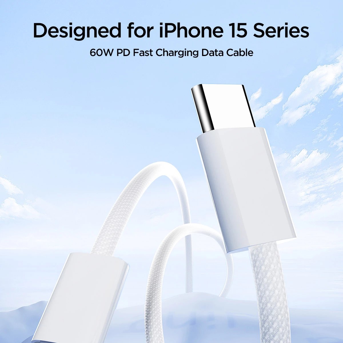 Kabllo USB-C/USB-C Joyroom Ben Series S-A45, 1m, 60W, Bardhë