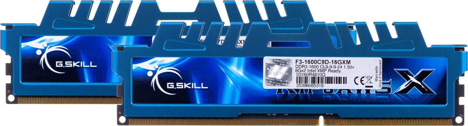 RAM memorie G.Skill Ripjaws X, 16GB DDR3, 1.6 GHz