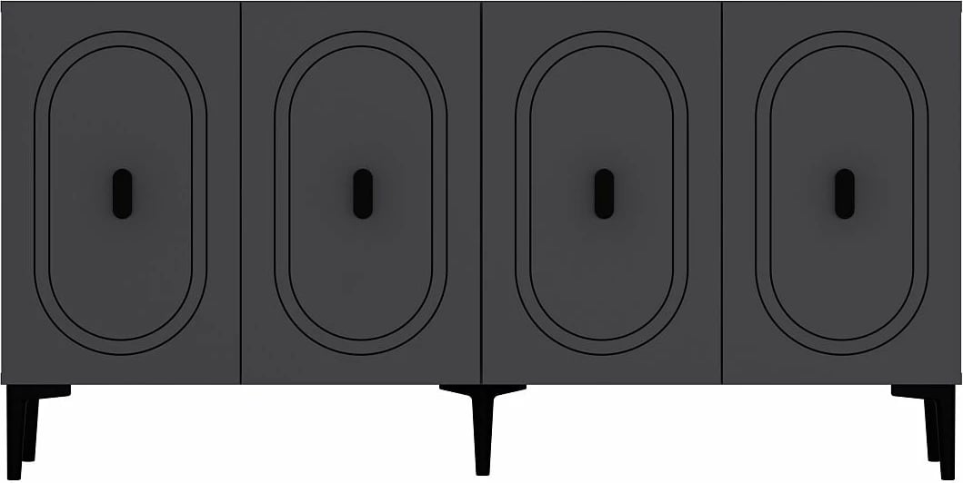 Konsol Skye Decor, ngjyrë antracit, Weny