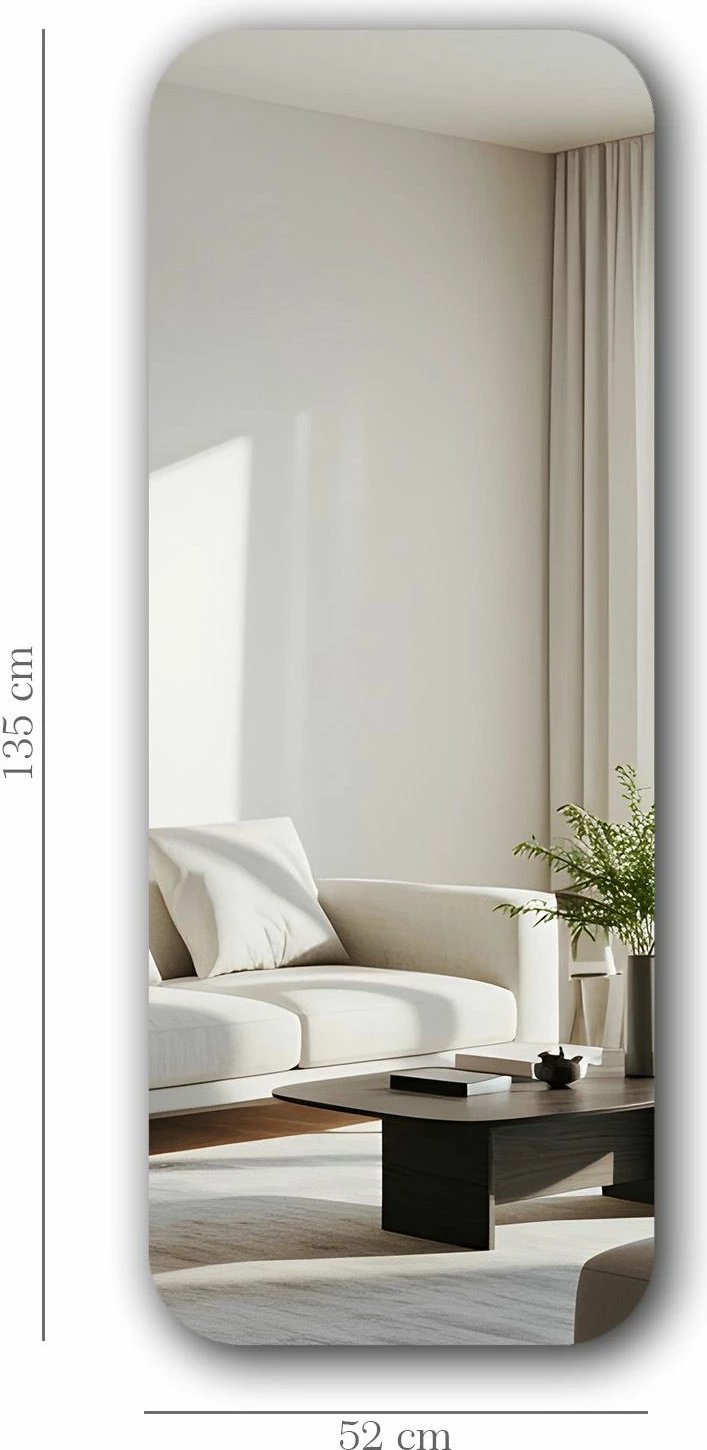 Pasqyrë dekorative Skye, shumëngjyrëshe, 52x135cm