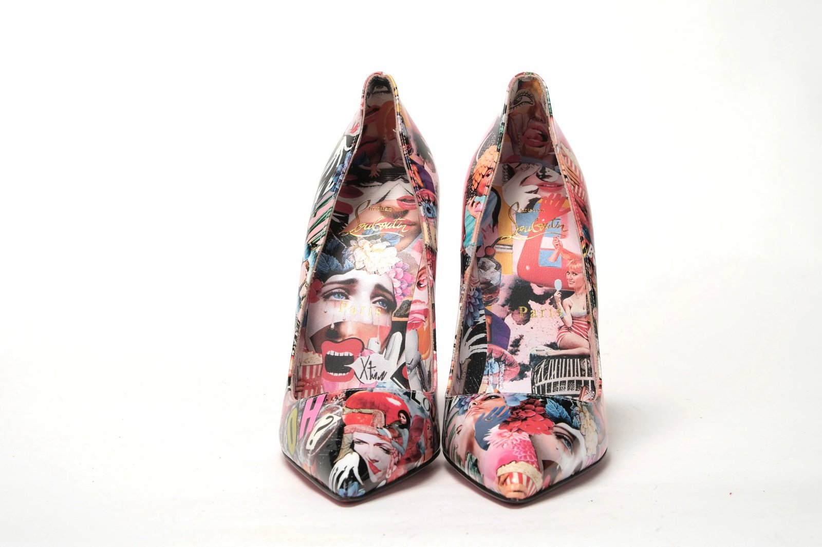 Këpucë me taka Christian Louboutin, shumëngjyrëshe