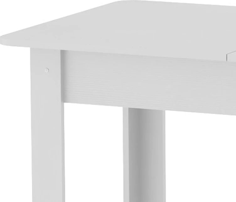 Tavolinë Quiin e zgjatshme, ngjyrë e bardhë, 120-174x70x73.5cm