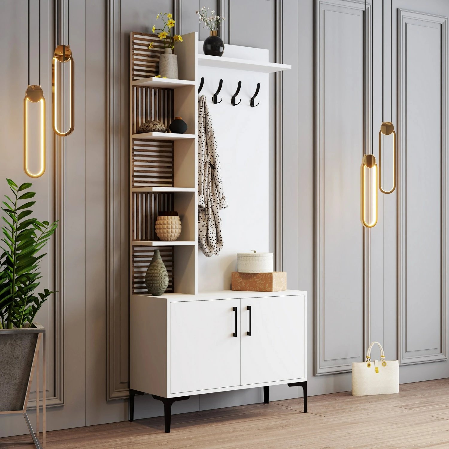 Stendë për korridor, Viyana D, e bardhë