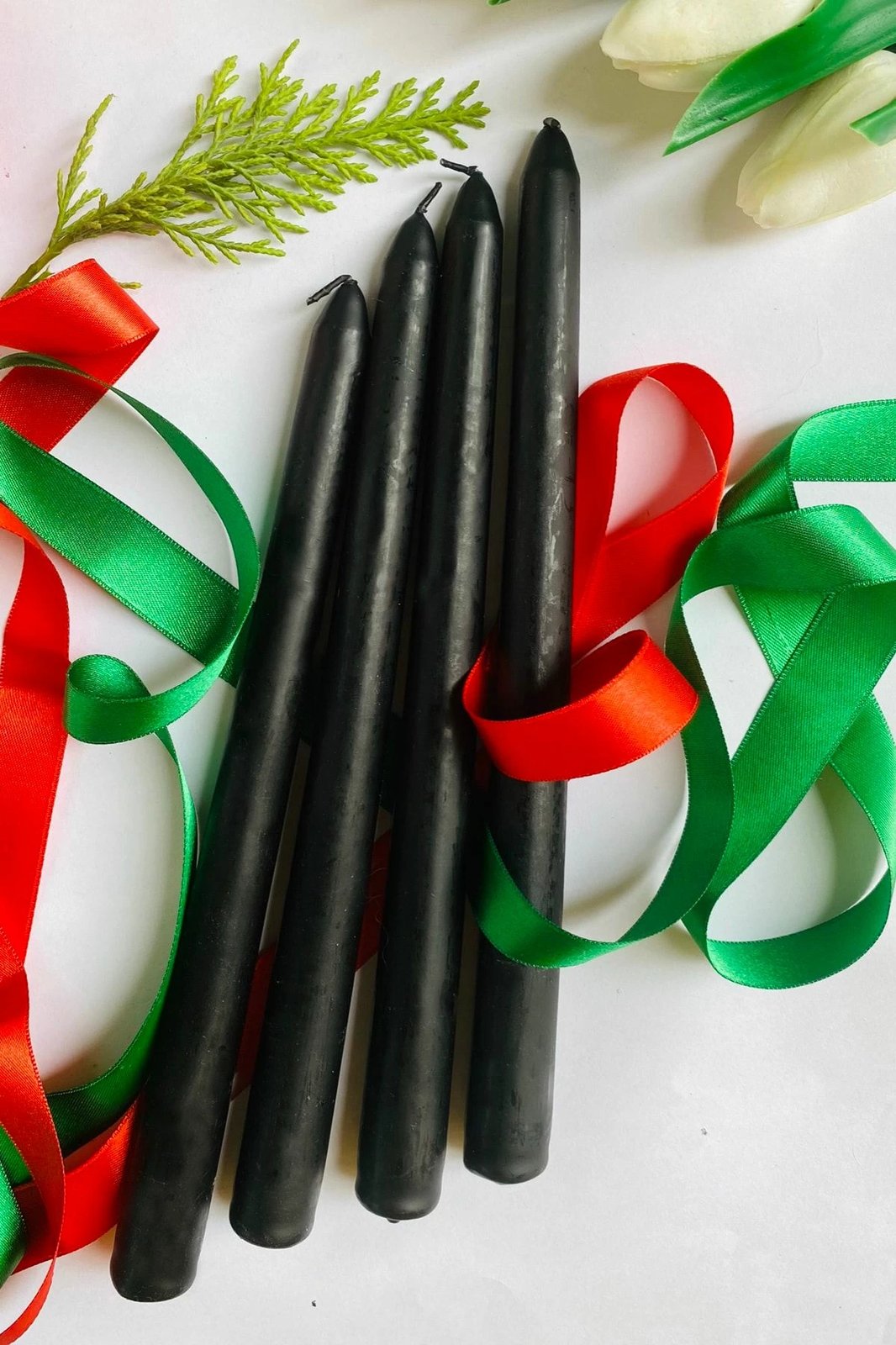 Set qirinjsh (4 copë), ngjyrë e zezë, Evila Originals, Premium Christmas 4