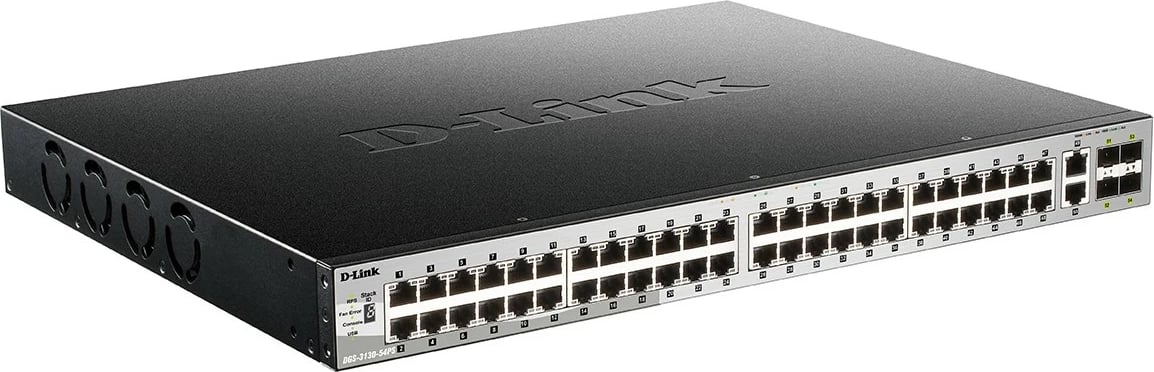 Switch D-Link DGS-3130-54PS/E, 54 porta, PoE, Gigabit, i zi