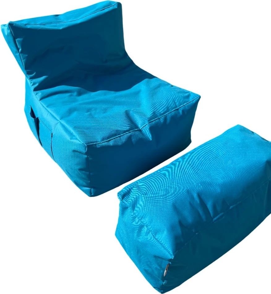 Set bean bag (2 copë), Atelier del Sofa, XXL Sedir, ngjyrë turquoise