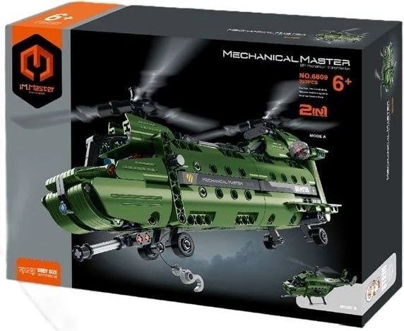 Set ndërtimi lodrash IM.MASTER military transport 2in1, 393 pjesë, Jeshile
