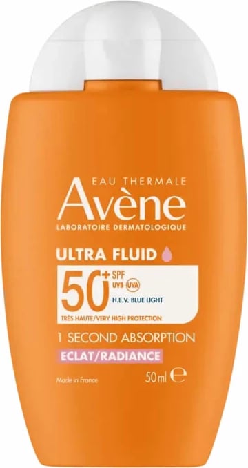 Krem mbrojtës nga dielli Avène Ultra Fluid Radiance SPF50+, 50ml