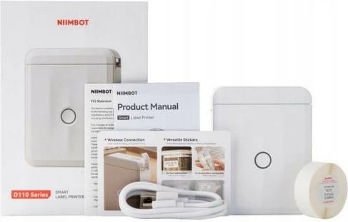 Printer etiketa Niimbot D110 M, termik, portabël, i bardhë, me Bluetooth