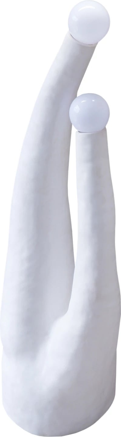 Llambë dyshemeje dekorative TUSKEN, fibër-cement, e bardhë, FH4702.02, 50x43x145cm