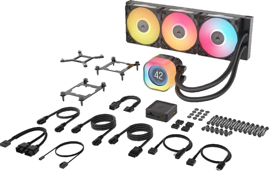 Kasë ftohëse CPU Corsair iCUE LINK TITAN 360 RX LCD, 360mm, RGB
