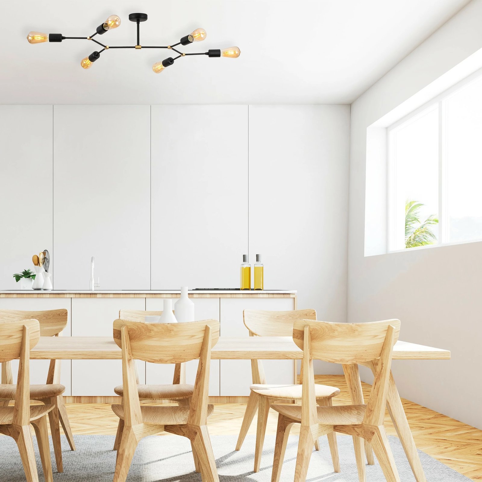 Llambë tavani Opviq, Sparrow - 1242, ngjyrë e zezë