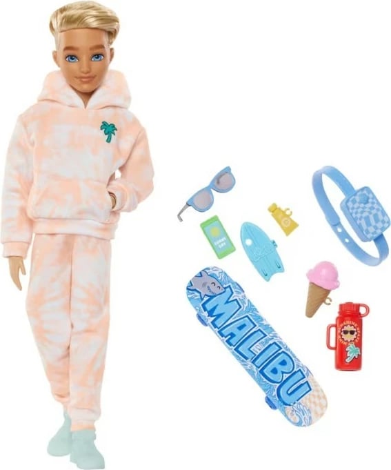 Kukullë Ken Barbie Dream Besties Mattel JDD75 me aksesorë, komplet lodrash