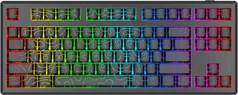 Tastierë mekanike Redragon Uranus PRO K732MC-RGB-PRO, 80% TKL, RGB, wireless/wired, e zezë