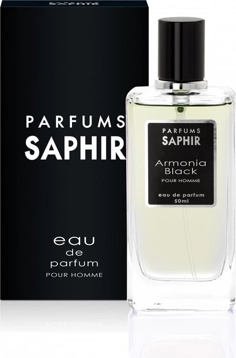 Eau de Parfum për meshkuj Saphir Armonia Black Pour Homme, 50ml