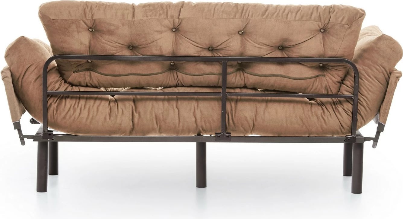 Divan-krevat treshe Nitta, kafe e çelët Divan-krevat treshe Nitta, kafe e çelët