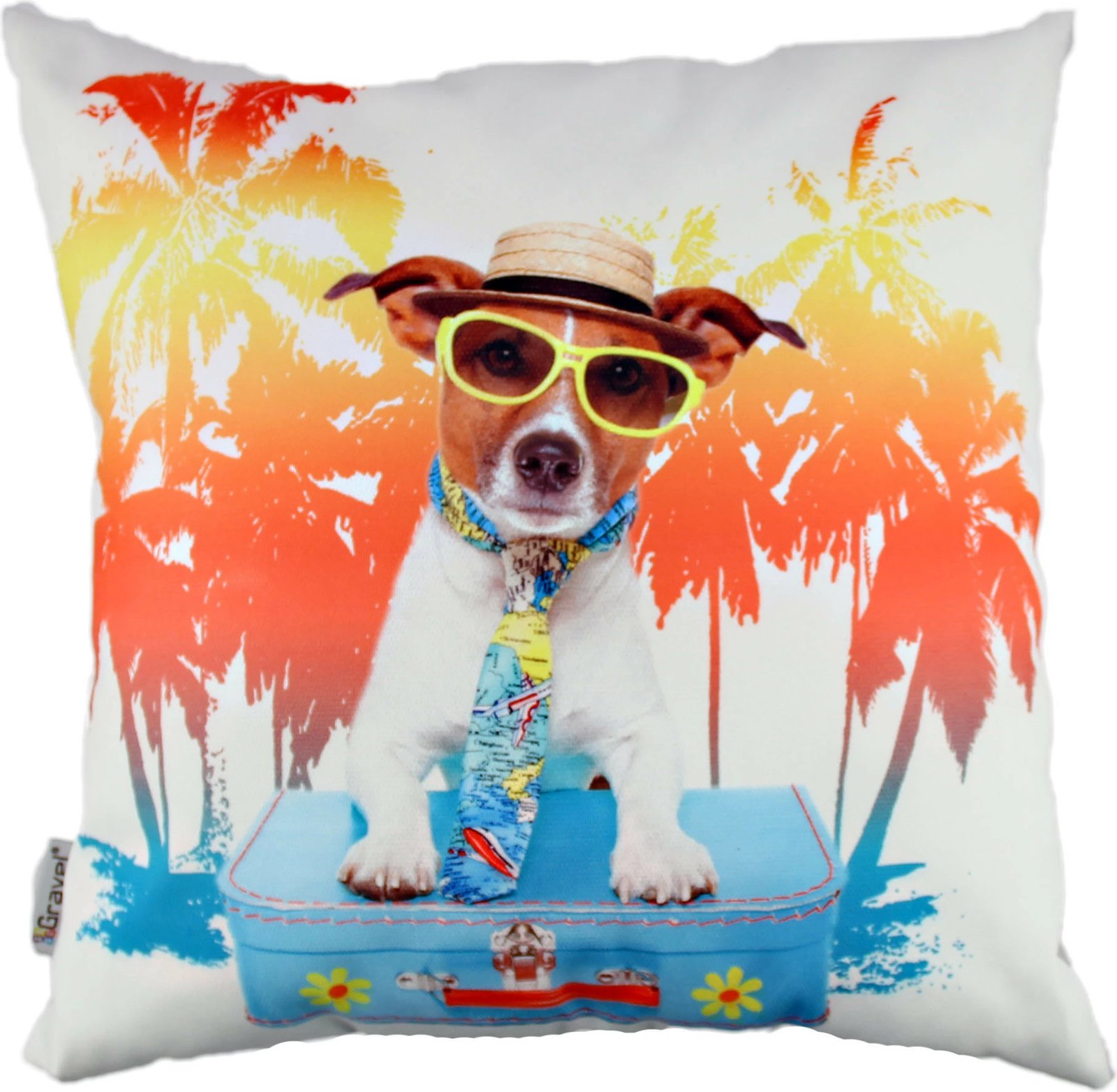 Jastëk dekorativ multingjyrësh Evila Originals, A10804, 43x43cm