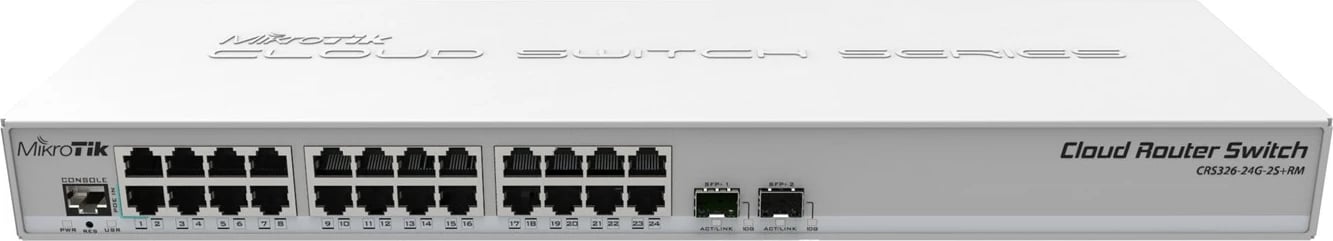 Switch Mikrotik CRS326-24G-2S, 10/100/1000 MB/s, i hirtë