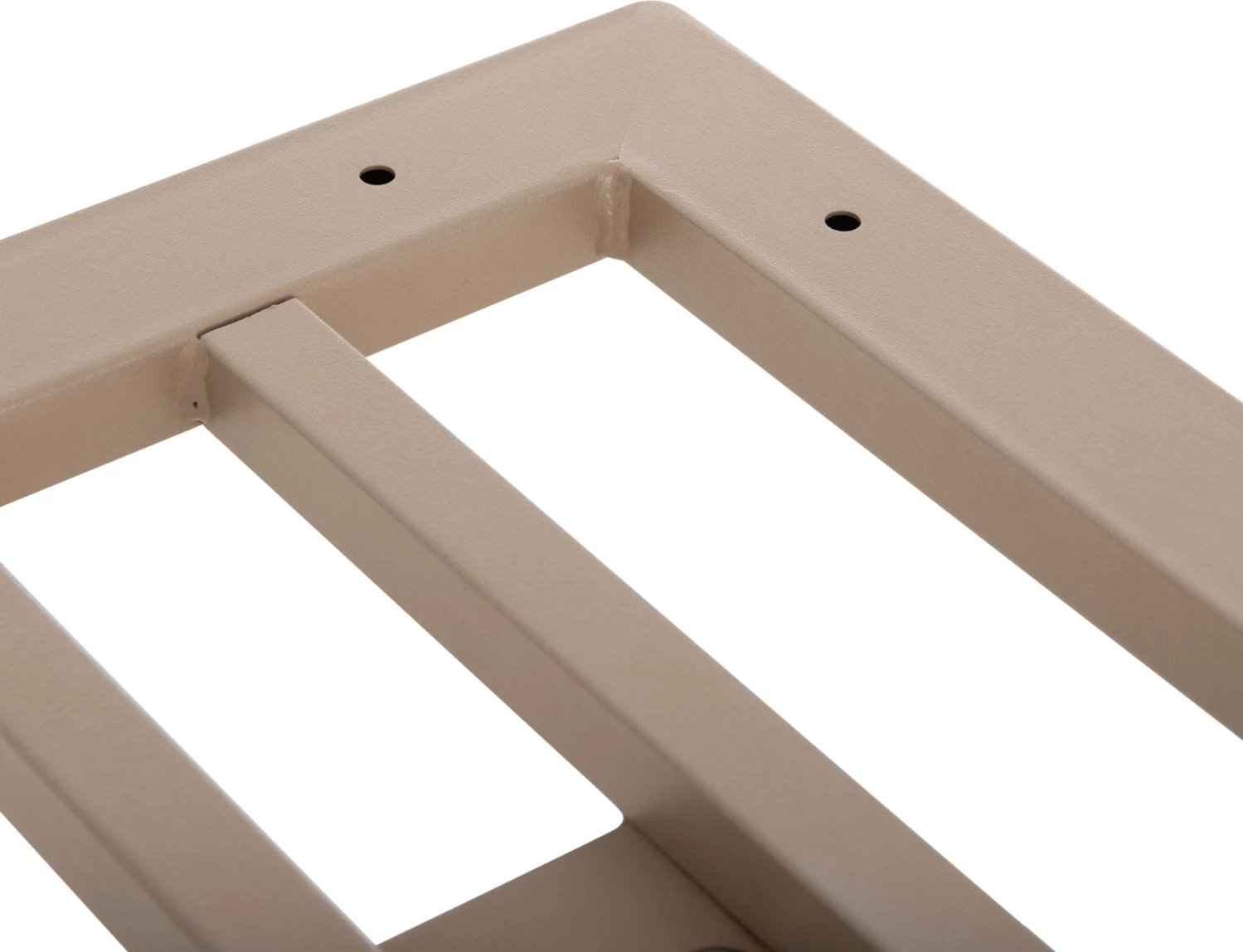 Baza për tavolinë bari, lartësi mesatare, dy kolona, metal mat kapuçino, FH478.25, 80x40x90cm